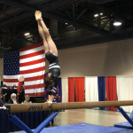 Molly on Balance Beam