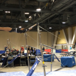 Raquel on Uneven Bars